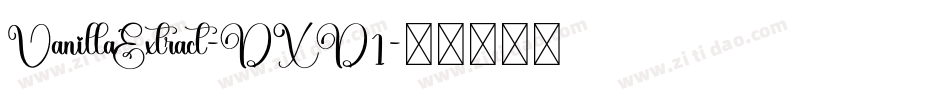 VanillaExtract-DXD1字体转换