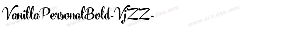 VanillaPersonalBold-VjZZ字体转换