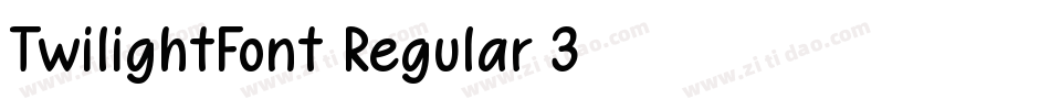 TwilightFont-Regular-3字体转换