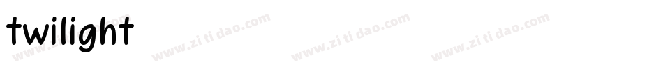 twilight字体转换