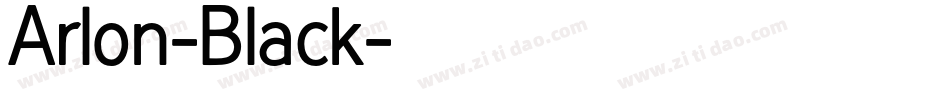 Arlon-Black字体转换
