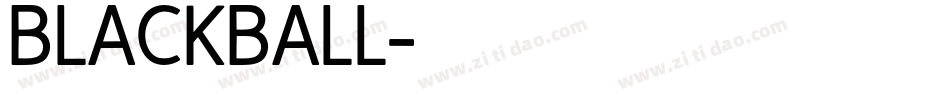 BLACKBALL字体转换