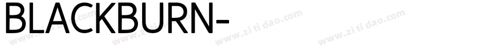 BLACKBURN字体转换