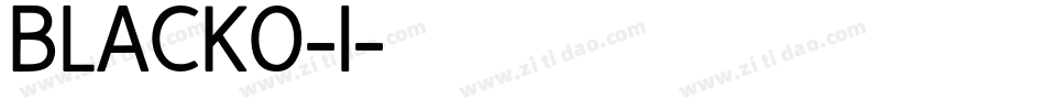 BLACKO-I字体转换