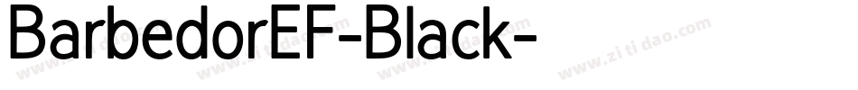 BarbedorEF-Black字体转换
