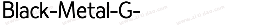 Black-Metal-G字体转换