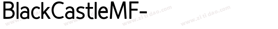 BlackCastleMF字体转换