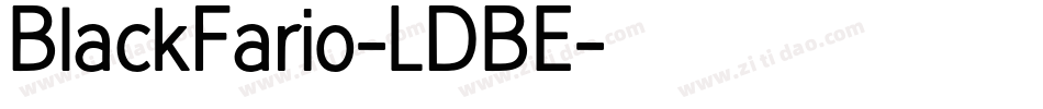 BlackFario-LDBE字体转换