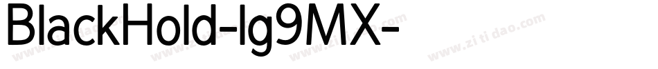 BlackHold-lg9MX字体转换