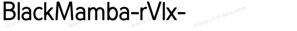 BlackMamba-rVlx字体转换