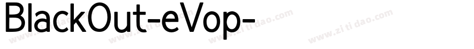BlackOut-eVop字体转换
