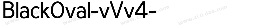 BlackOval-vVv4字体转换