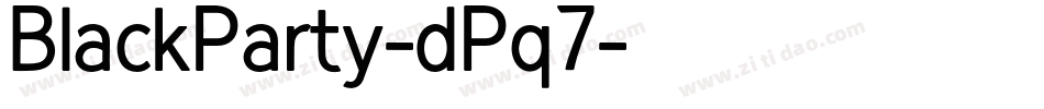BlackParty-dPq7字体转换