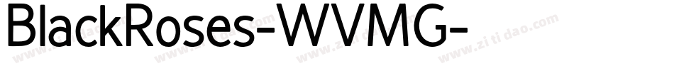 BlackRoses-WVMG字体转换