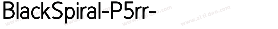 BlackSpiral-P5rr字体转换