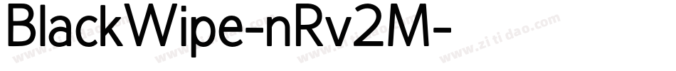 BlackWipe-nRv2M字体转换