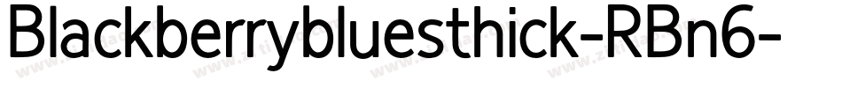 Blackberrybluesthick-RBn6字体转换