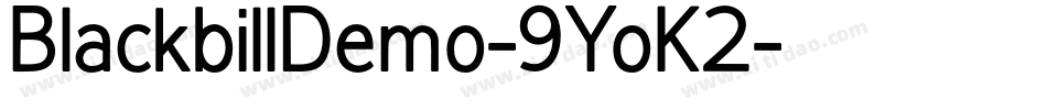 BlackbillDemo-9YoK2字体转换