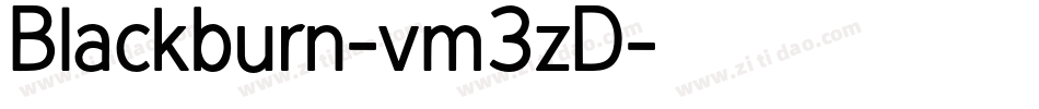 Blackburn-vm3zD字体转换