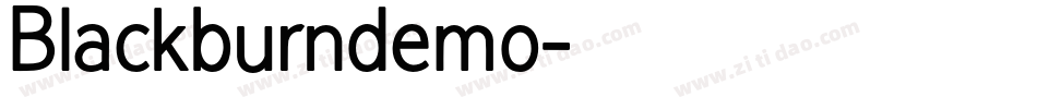 Blackburndemo字体转换