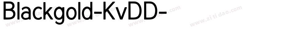 Blackgold-KvDD字体转换