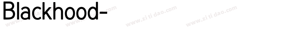 Blackhood字体转换