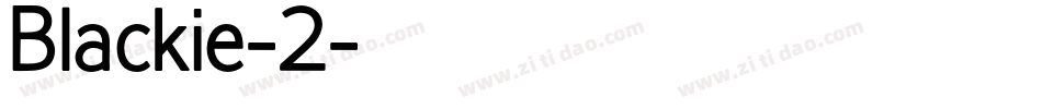 Blackie-2字体转换