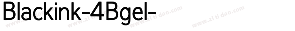 Blackink-4Bgel字体转换