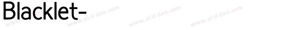 Blacklet字体转换