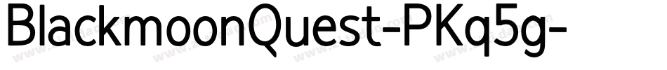 BlackmoonQuest-PKq5g字体转换