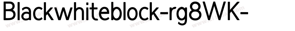 Blackwhiteblock-rg8WK字体转换