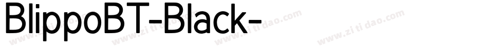 BlippoBT-Black字体转换
