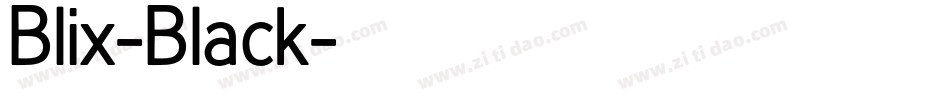 Blix-Black字体转换