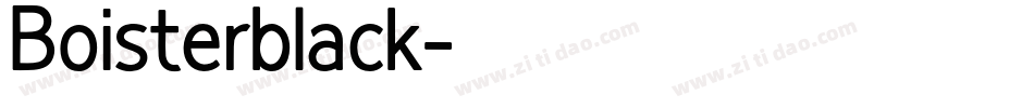 Boisterblack字体转换