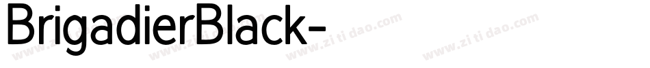 BrigadierBlack字体转换