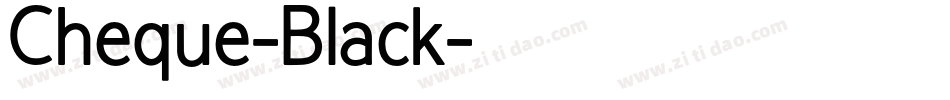 Cheque-Black字体转换