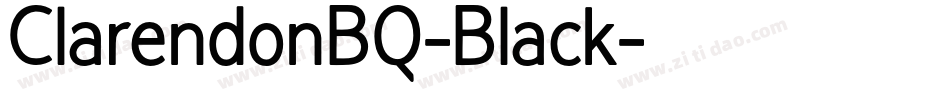 ClarendonBQ-Black字体转换