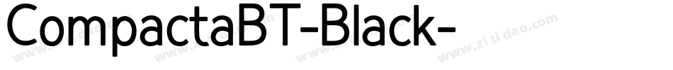 CompactaBT-Black字体转换