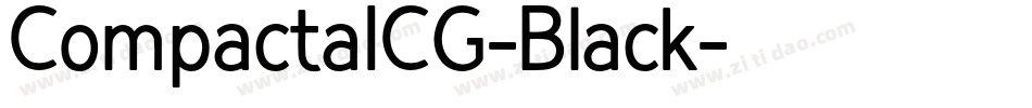 CompactaICG-Black字体转换