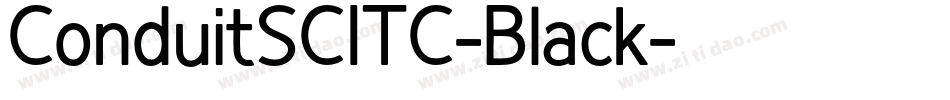 ConduitSCITC-Black字体转换