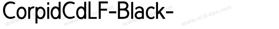 CorpidCdLF-Black字体转换