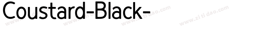 Coustard-Black字体转换