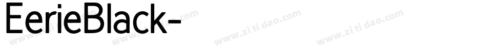 EerieBlack字体转换