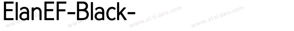 ElanEF-Black字体转换