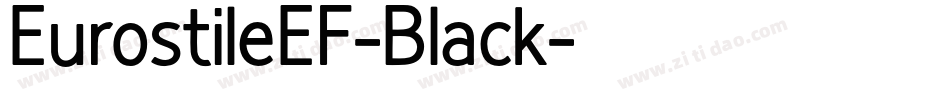 EurostileEF-Black字体转换