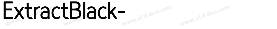 ExtractBlack字体转换