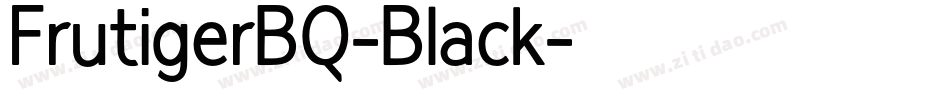 FrutigerBQ-Black字体转换