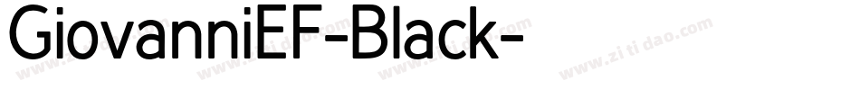 GiovanniEF-Black字体转换