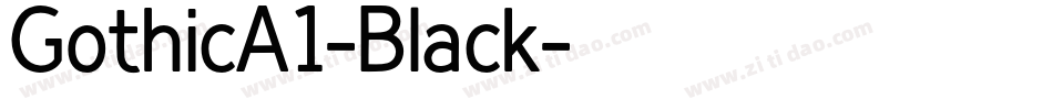 GothicA1-Black字体转换