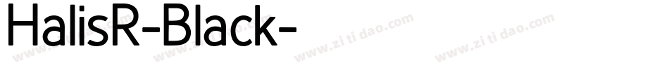 HalisR-Black字体转换